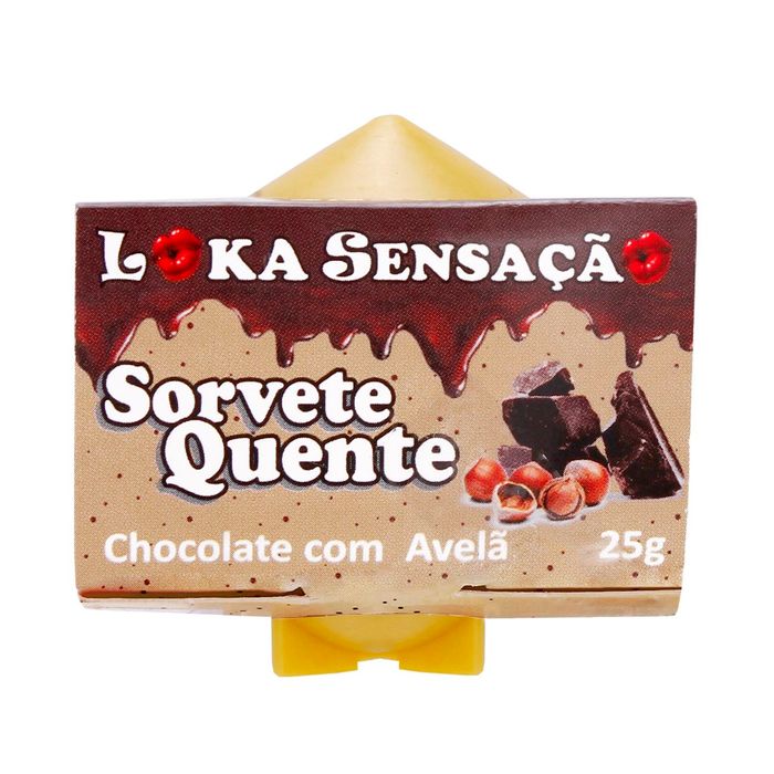 Sorvete Quente Chocolate Com Avelã 30g Loka Sensação