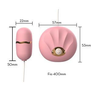 Cápsula Vibratória Gold Shell Com Controle 10 Vibrações Vibe Toys