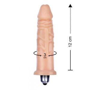 Vibrador Penis Com Vibro Interno 12 X 3 Ktoy