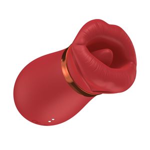 Simulador De Sexo Oral Formato De Boca 10 Modos De Vibração E Sucção