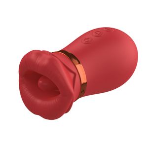 Simulador De Sexo Oral Formato De Boca 10 Modos De Vibração E Sucção