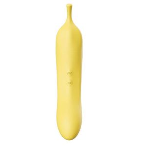 Vibrador Formato De Banana 7 Funções De Vibração E 7 Modos De Pulsação Dibe