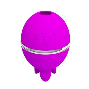 Vibrador Gemini Ball Com Língua 7 Modos De Pulsação Pretty Love