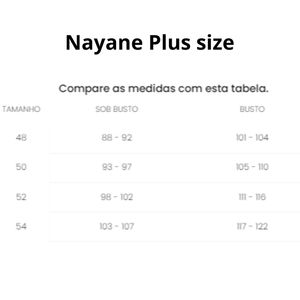 Sutiã Plus Size Top Bojo Sem Aro Renda Nayane Rodrigues