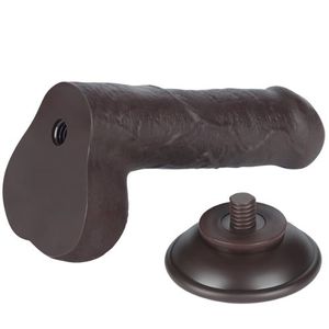 Pênis Realístico Com Pele Deslizante Escroto E Ventosa 18,3 X 3,6cm Vibe Toys