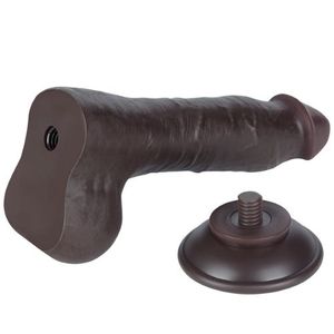 Pênis Realístico Flexível Com Pele Deslizante Escroto E Ventosa 20 X 3,9cm Vibe Toys