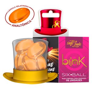 Six Ball Blink 6 Cápsulas Com óleo Corporal Excitante Anal Soft Love