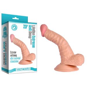 Prótese Pênis Realistico Lifelike Extreme Soft Dong 7.5 Vibe Toys