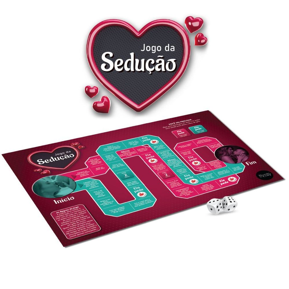 Jogo Da Sedução Tabuleiro E Dados Diversão Ao Cubo Litoral Sex Shop