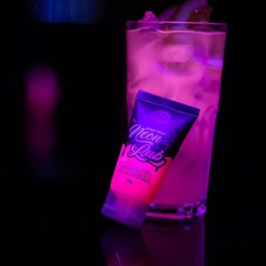 Neon Lub Gel Lubrificante Comestível 30g Brilha Na Luz Negra Pepper Blend