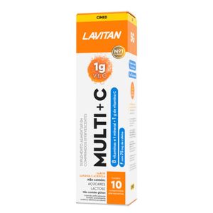 Lavitan Multi C Laranja E Acerola Suplemento Alimentar 10 Comprimidos Efervescentes 5g Cimed