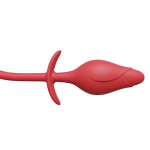 Vibrador Duplo Flexível Rose Com Plug Anal 10 Modos De Estimulação E Vibração Vibe Toys