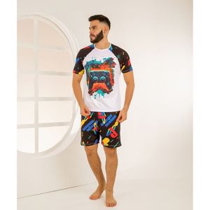 Pijama Masculino Estampado Playstation Amável Moda Intima