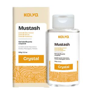 Mustash Crystal Gel Lubrificante Com ácido Hialurônico 100g Kalya