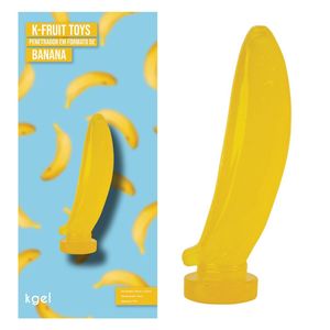 K-fruit Toys Prótese Em Formato De Banana 16 X 3,5cm Kgel