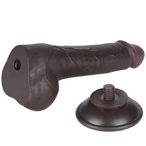 Pênis Realístico Com Pele Deslizante Escroto E Ventosa 19,5 X 3,6cm Vibe Toys
