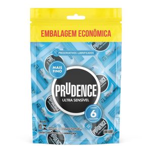 Preservativo Ultra Sensível Embalagem Econômica 6 Packs Prudence