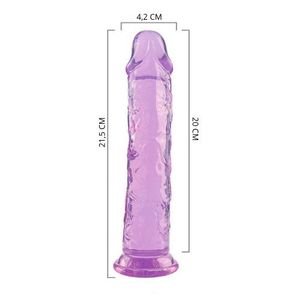 Pênis Realístico Jelly Com Ventosa 21,5 X 4,2cm Vibe Toys