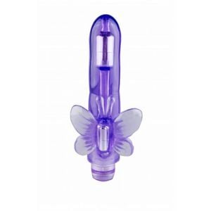 Vibrador Jelly Com Estimulador Clitoriano Borboleta Vibe Toys