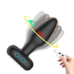 Plug Anal Vibratório Em Silicone Com Rotação E Controle Sem Fio Vibe Toys