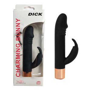Vibrador Ponto G Dick Com Estimulador Clitoriano Rabbit 7 Vibrações Aphrodisia