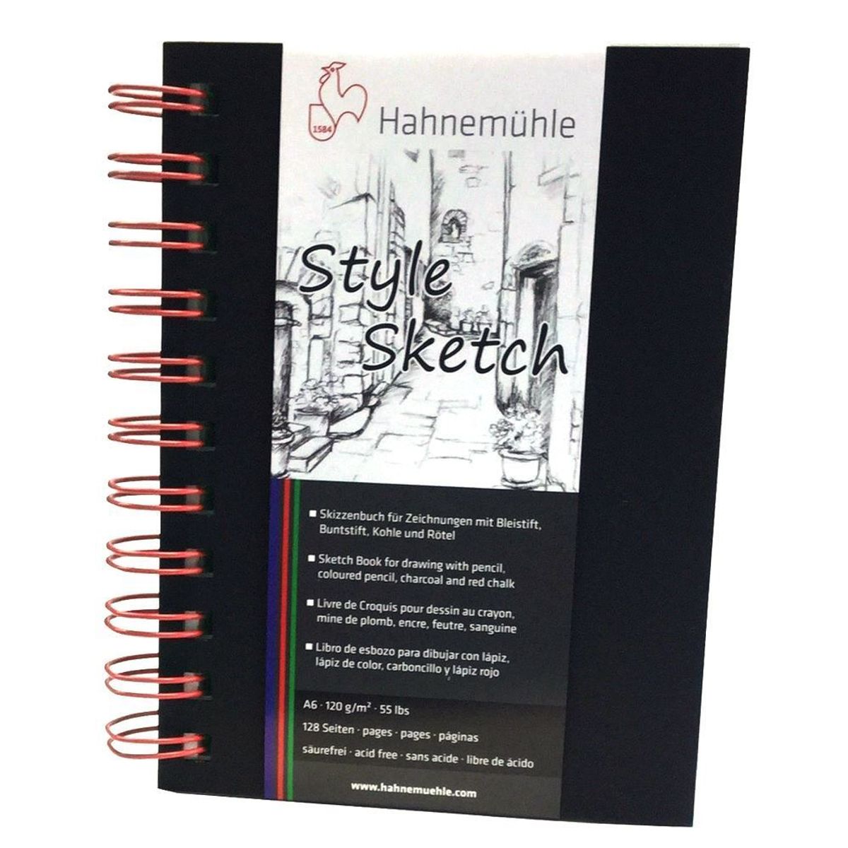 Sketchbook Hahnemühle Style Sketch A6 120g/m² 64 Folhas 