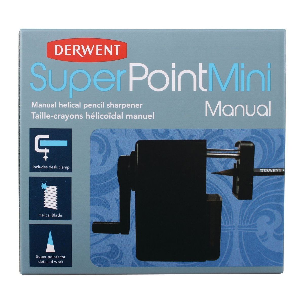 Apontador De Mesa Derwent Superpoint Manual Pequeno (mini)