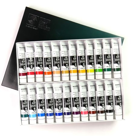 Kit Guache Acrílica Turner Colour Works 24 Cores 20ml
