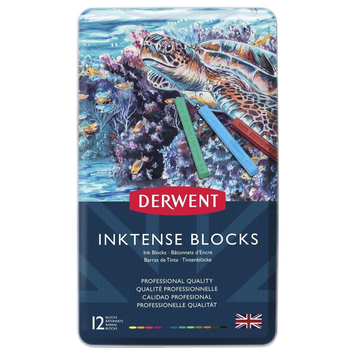 Kit Derwent Inktense Blocks C/ 12 Cores