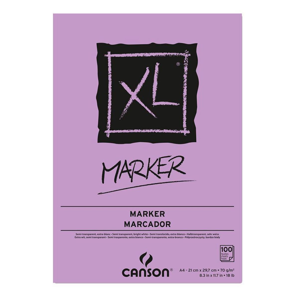Papel Canson Xl Marker A4 70g/m² 100 Folhas