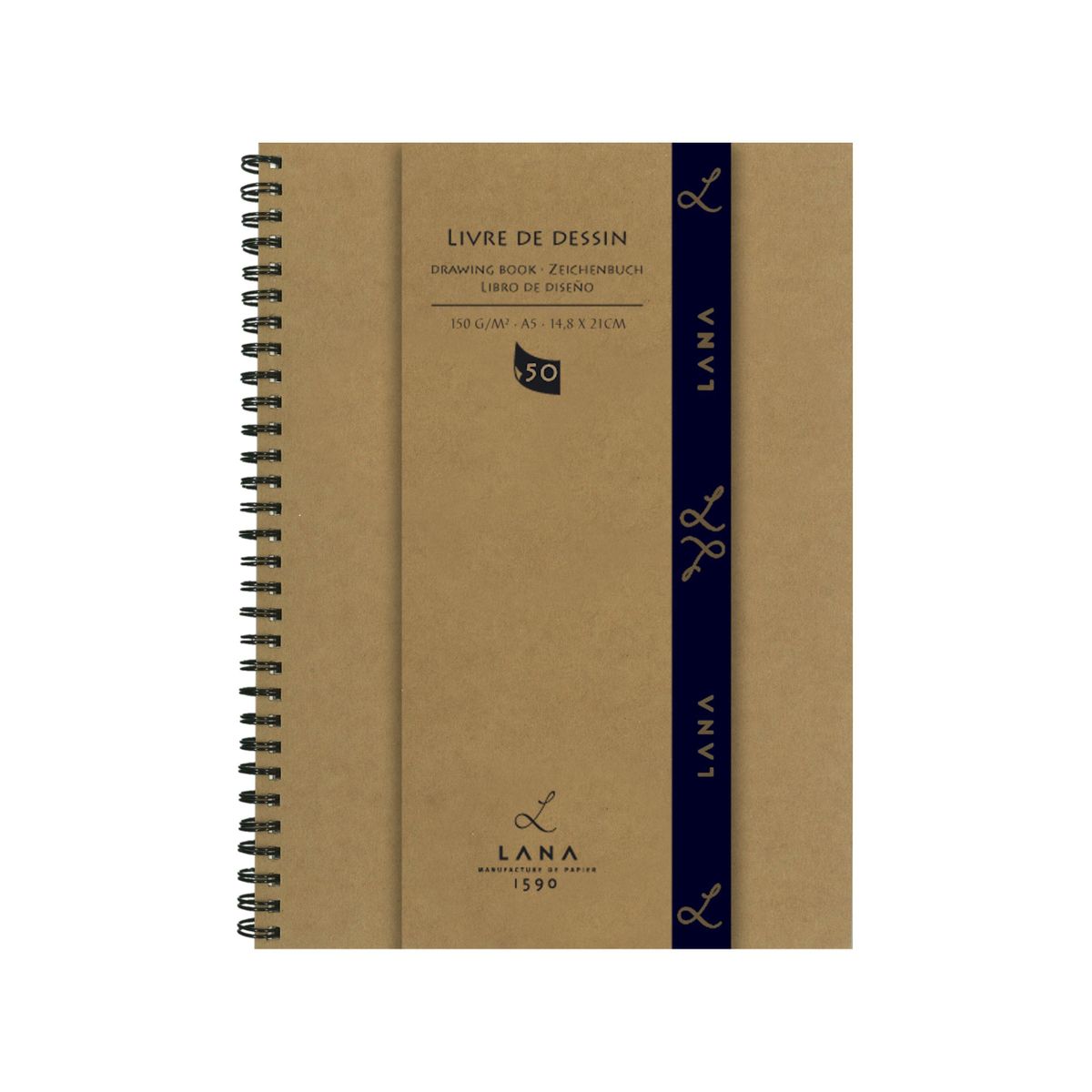 Sketchbook Lana Livre De Dessin A5 150g/m² 50 Folhas 
