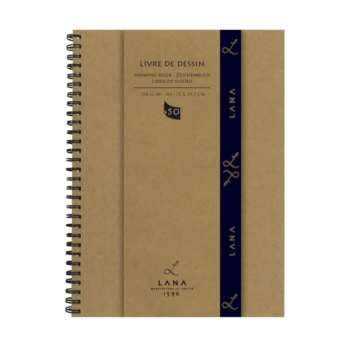Sketchbook Lana Livre De Dessin A4 150g/m² 50 Folhas 