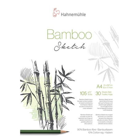 Bloco De Papel Hahnemühle Bamboo Sketch A4 105g/m² 30 Folhas