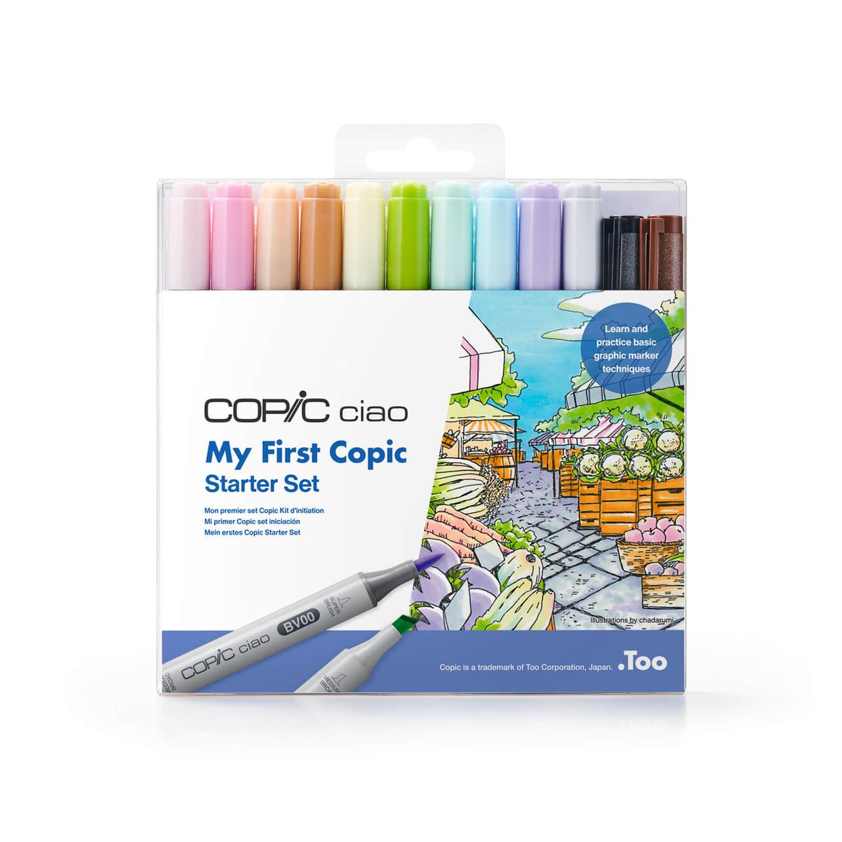 Kit Copic Ciao “my First Copic” Starter C/ 12 Unidades