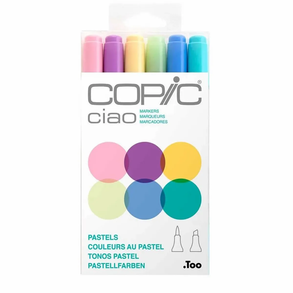 Kit Copic Ciao 6 Cores Pastels