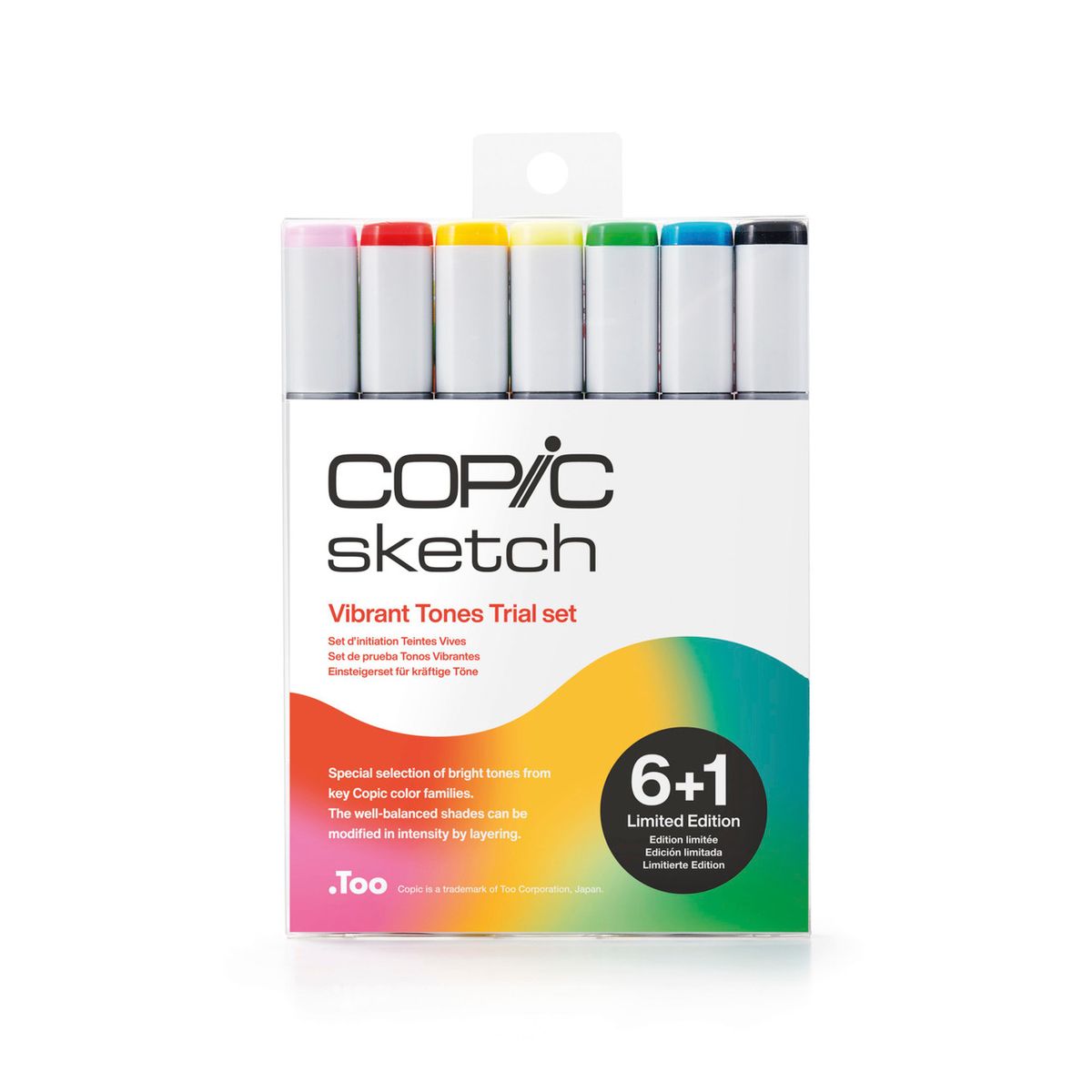 Kit Copic Sketch 6 Cores Vibrant Tones Trial