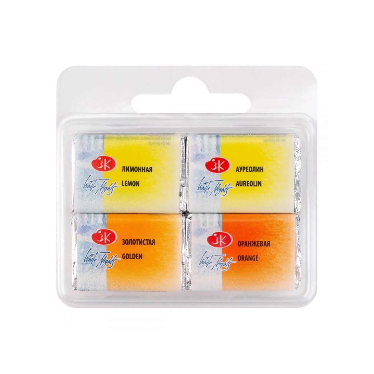 Kit 4 Tintas Aquarela White Nights em Pastilha Mix 11