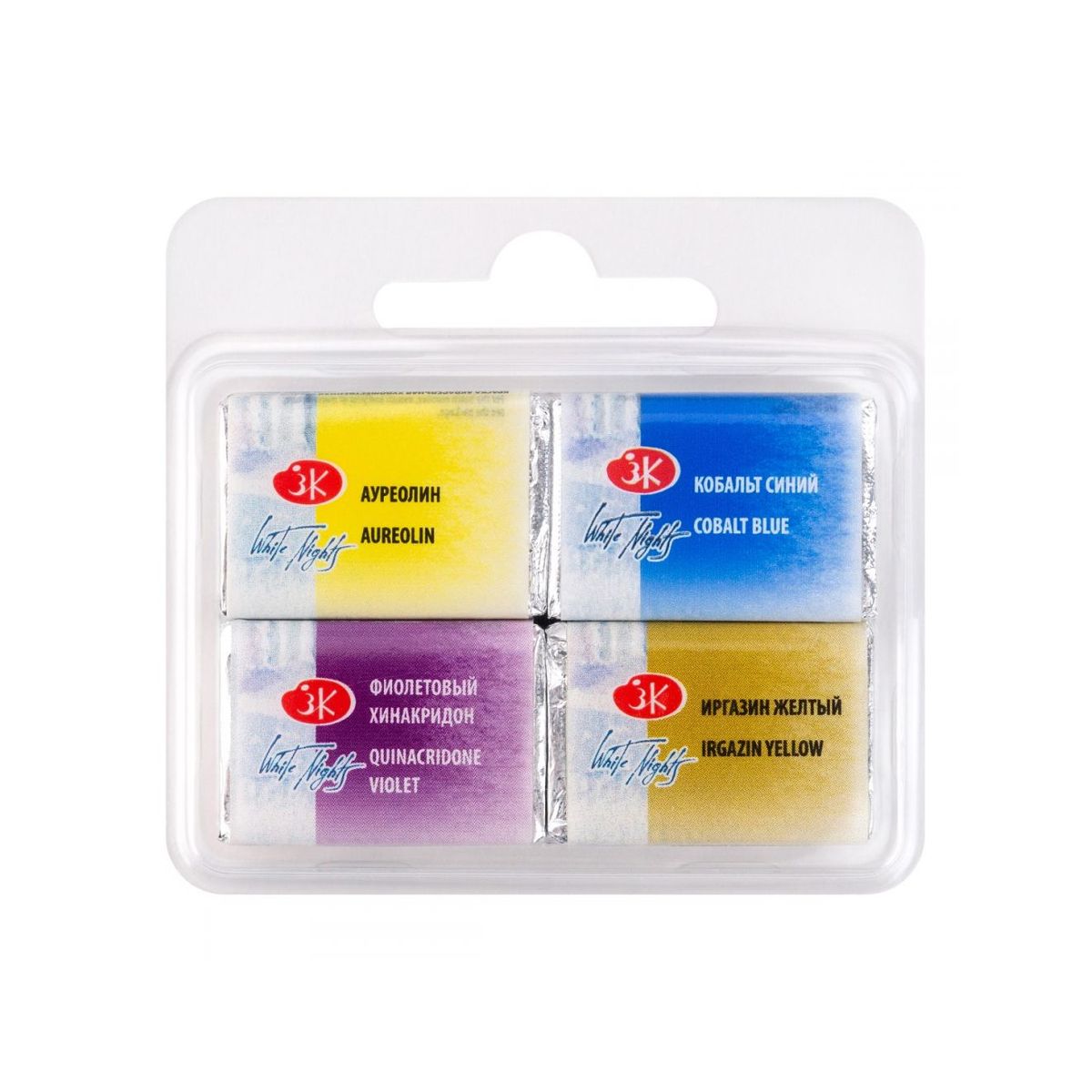Kit 4 Tintas Aquarela White Nights em Pastilha Mix 2