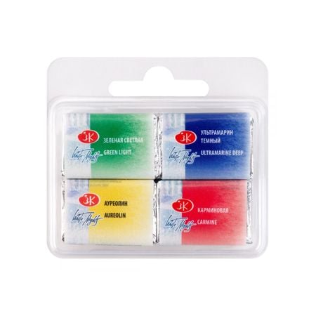 Kit 4 Tintas Aquarela White Nights em Pastilha Mix 5