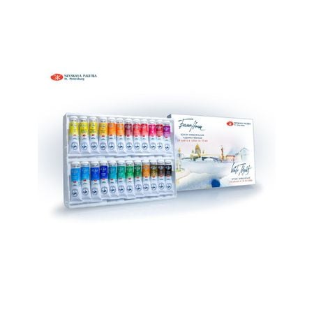 Kit 24 Tintas Aquarela White Nights em Tubo - 1582