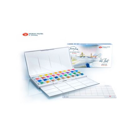 Kit 36 Tintas Aquarela White Nights em Pastilha - 1581