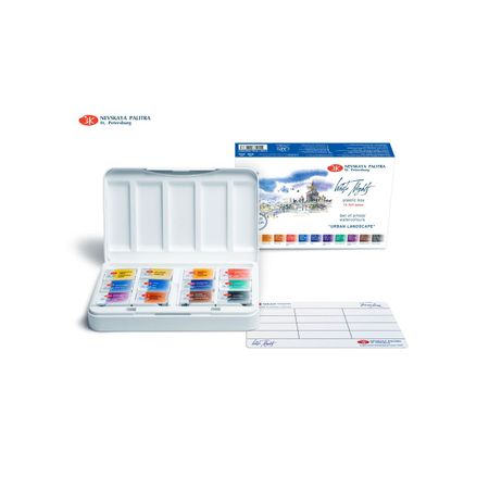 Kit 12 Tintas Aquarela White Nights em Pastilha Urban Landscape - 1873