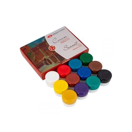 Kit Guache Nevskaya Palitra Sonnet  - 12 cores de 20ml 1571