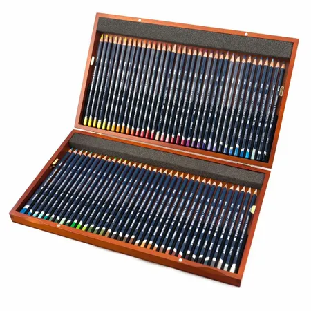 Kit Lapis de Cor Aquarelavel Derwent Watercolour Estojo 72 Cores