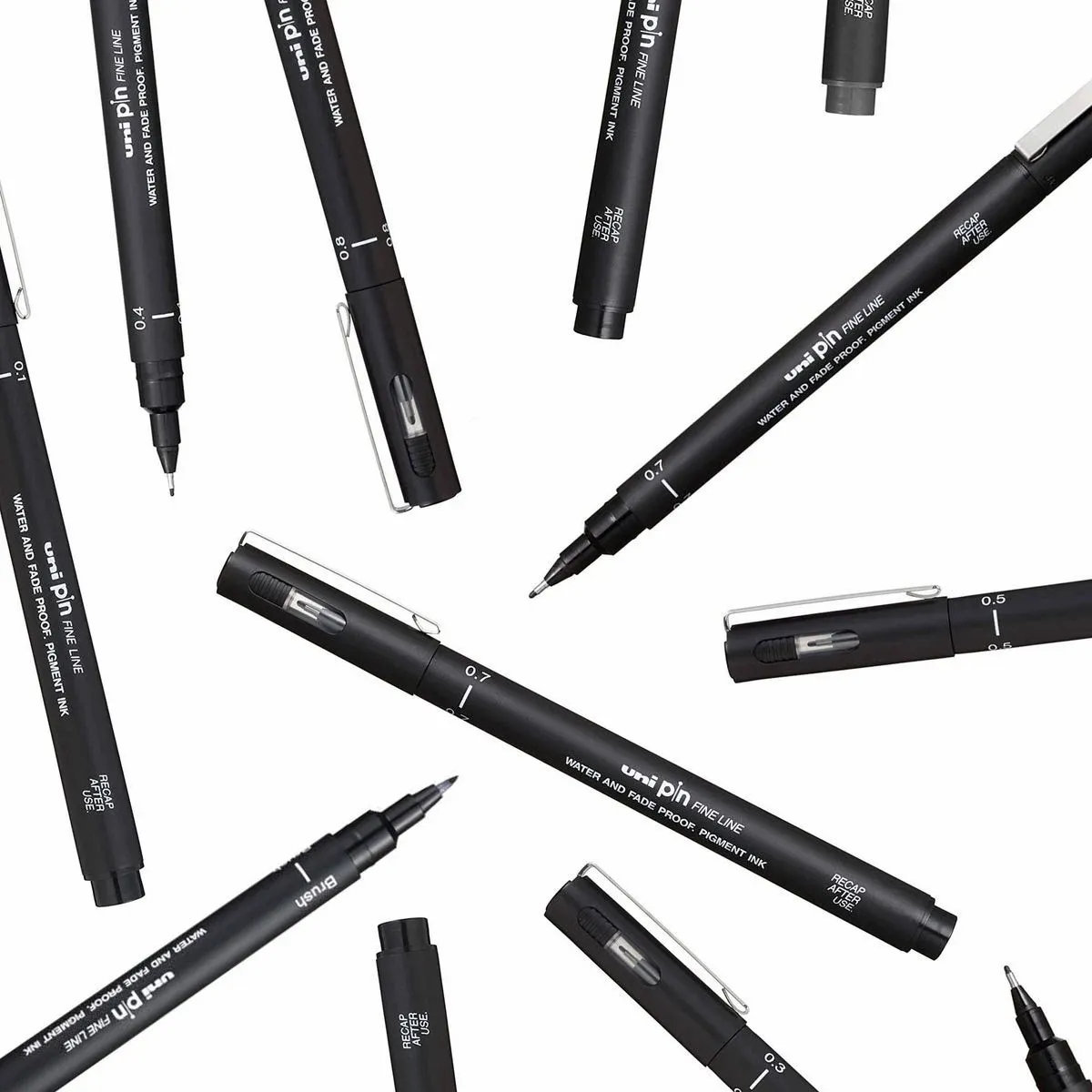Caneta Nanquim Uni Pin Avulsa - Black