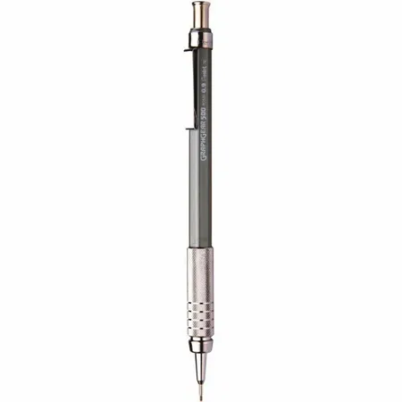 Lapiseira Tecnica  Sharp Pentel Grossa 0.9 mm PG529 Prata