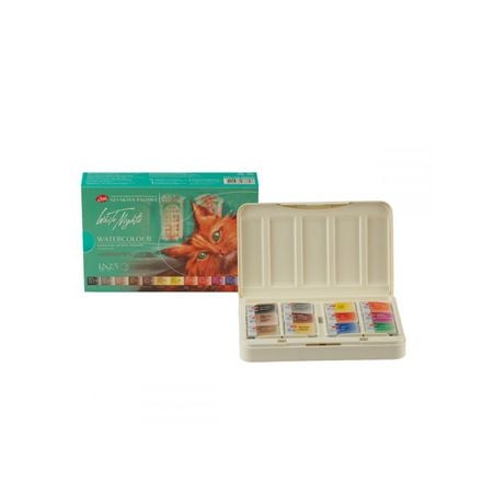 Kit 12 Tintas Aquarela White Nights em Pastilha Animalistics - 2558