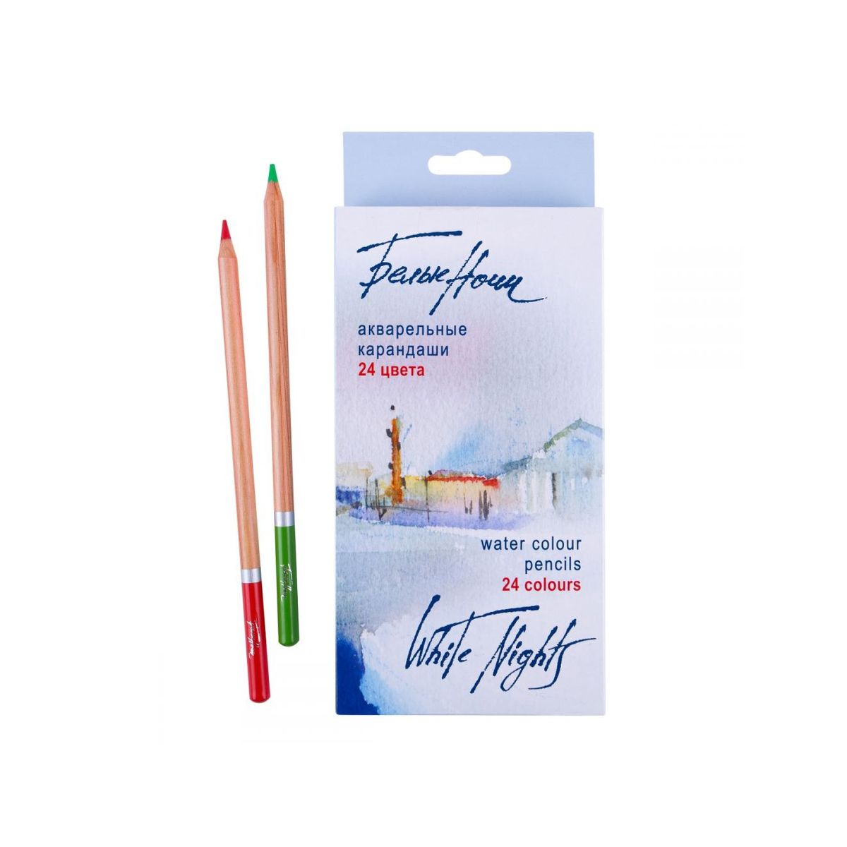 Lapis de Cor Aquarelavel White Nights 24 Cores - 1253