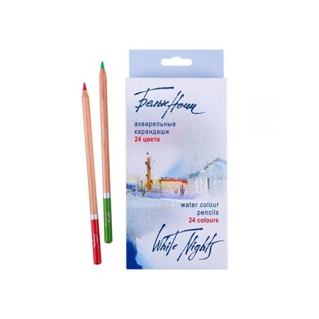 Lapis de Cor Aquarelavel White Nights 24 Cores - 1253