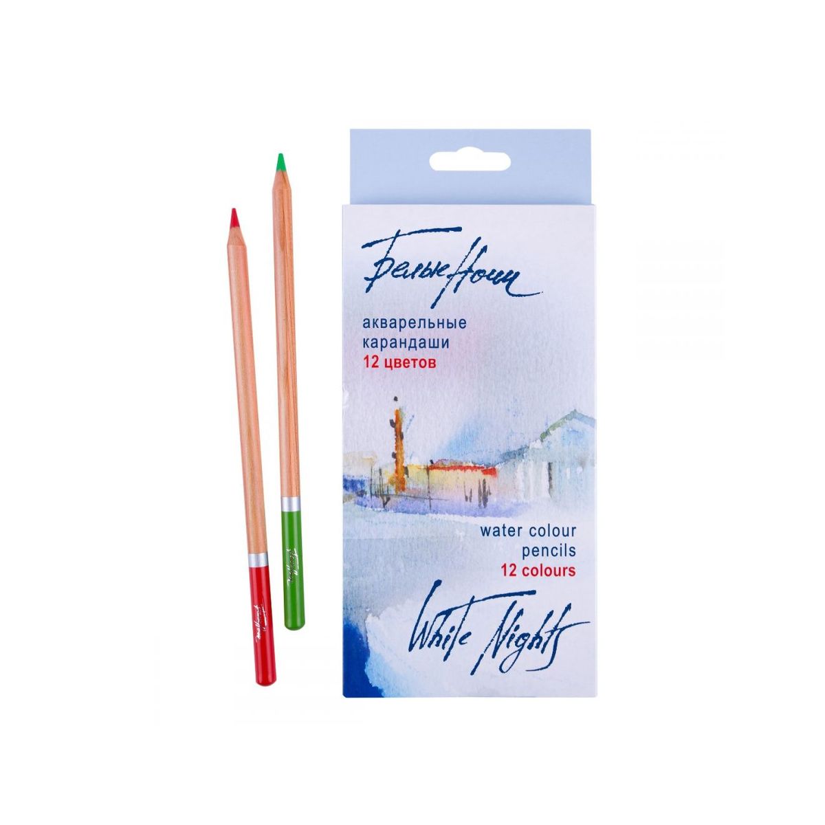 Lapis de Cor Aquarelavel White Nights 12 Cores - 1252